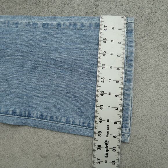 Calvin Klein Jeans Women's Size 8 Blue Mid-Rise Flare Denim 31.5" Inseam Stretch - Picture 8 of 16